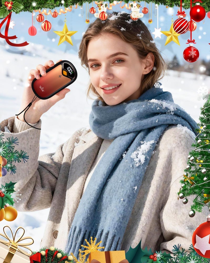 BEYYON B Hand Warmers Rechargeable - Electric Hand Warmer Rechargeable 2 Pack, LED Digital Display, 4 Heat Levels Reusable, USB, Magnetic Portable Handwarmers for Golf/Camping/Hunting, Gift for Women, Men - Image 5
